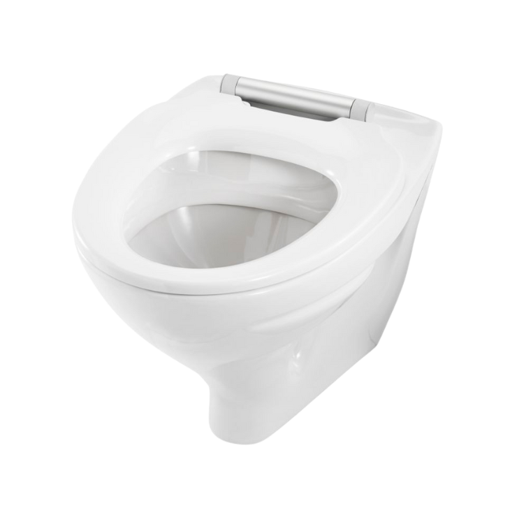 Vit robust toalettsits utan lock - BÄTTRE