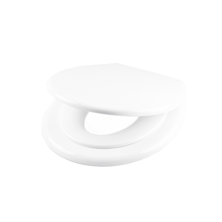 Vit toalettsits universal anpassade för barn - BÄST. CC-mått: 76-174mm Längd: 405-454mm Bredd: 369mm