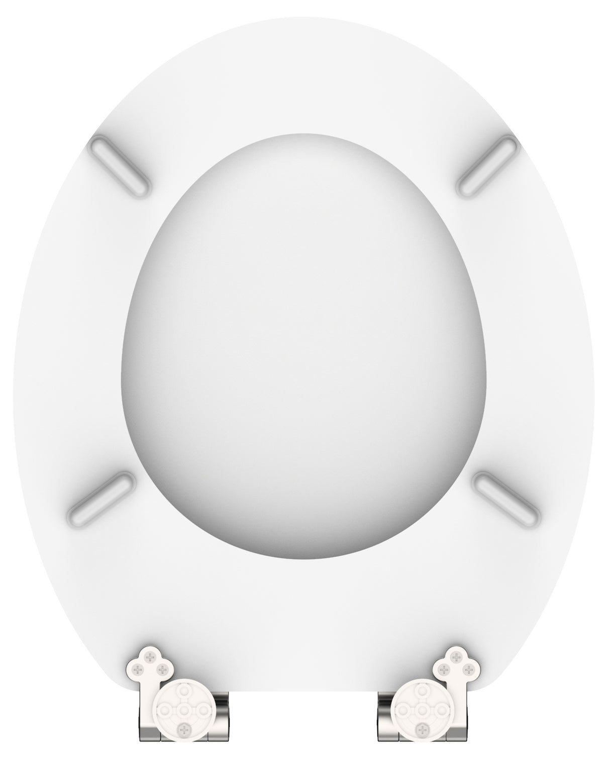 Vit toalettsits universal med träkärna - BÄTTRE. CC-mått: 130-185mm Längd: 425-475mm Bredd: 375mm.