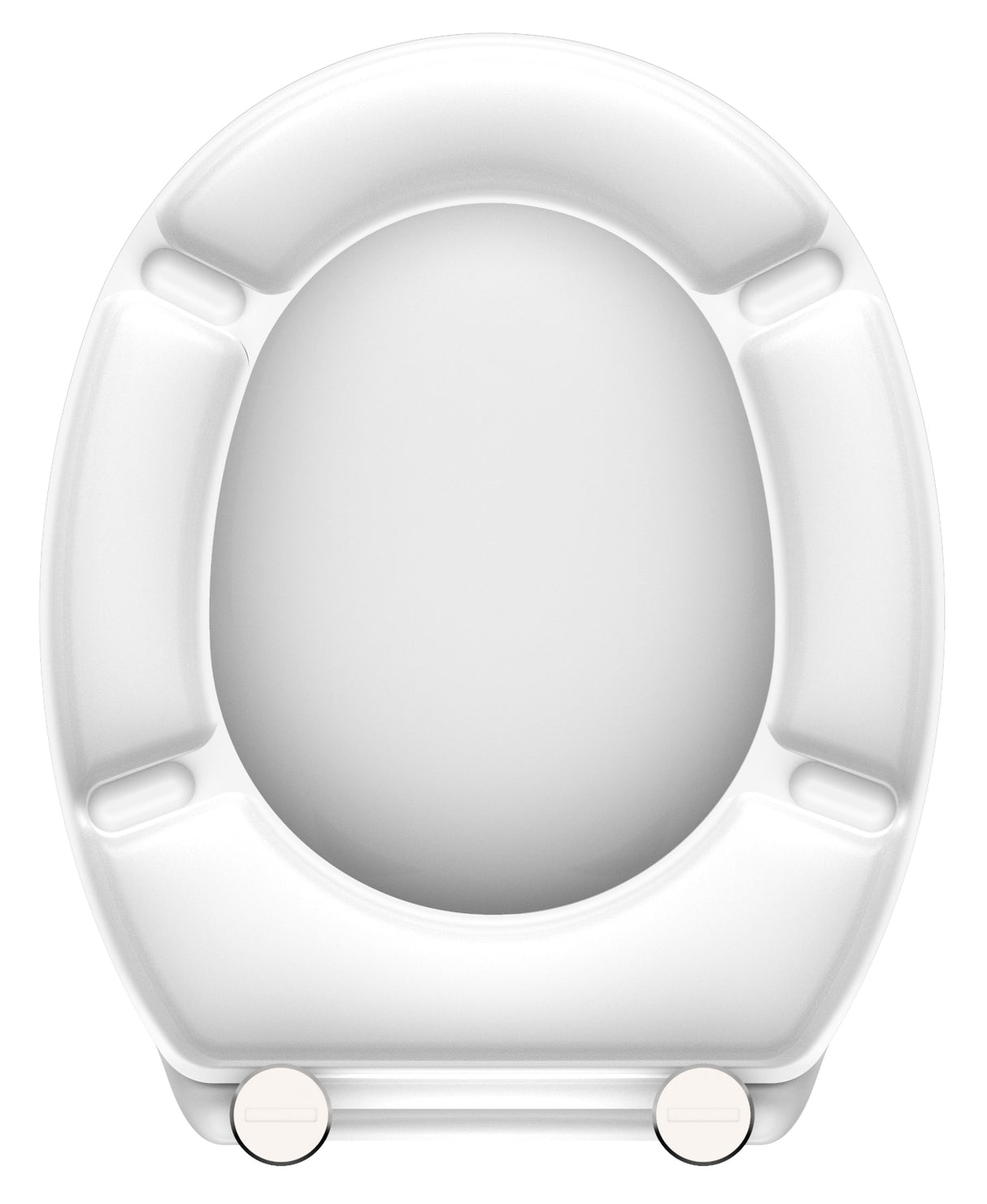 Vit toalettsits universal i Duroplast - BRA. CC-mått: 135-190mm Längd: 425-450mm Bredd: 371mm.