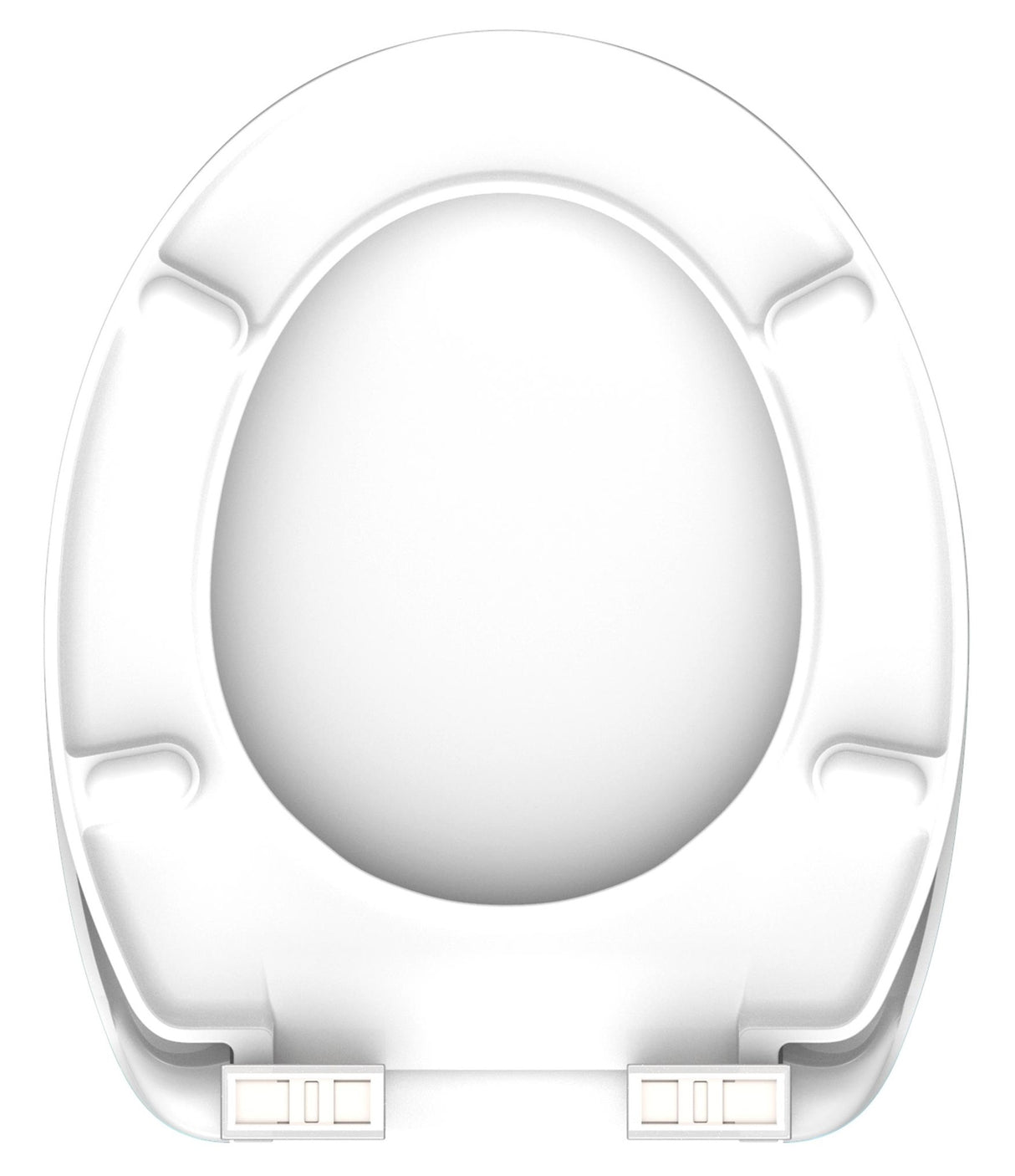 Mönstrad toalettsits universal i Duroplast - BÄTTRE. CC-mått: 125-210mm Längd: 425-435mm Bredd: 373mm.