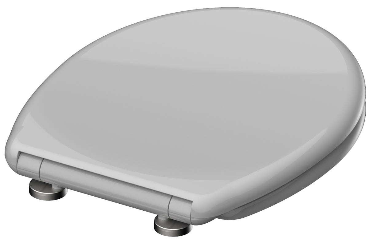 GrĂ„ toalettsits universal i Duroplast - BĂST. CC-mĂ„tt: 90-190mm LĂ€ngd: 405-460mm Bredd: 375mm.