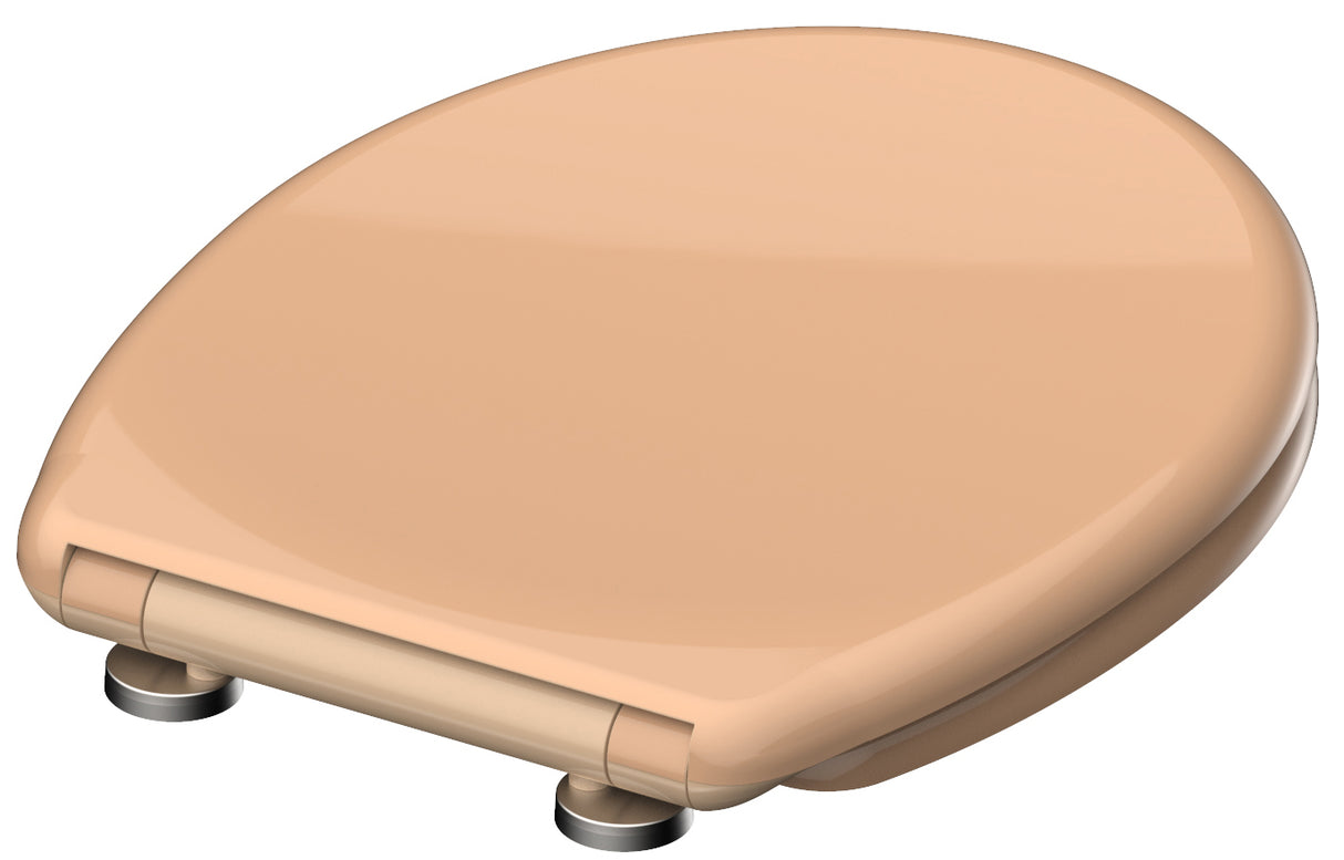 Beige toalettsits universal i Duroplast - BÄST. CC-mått: 60-160mm Längd: 405-460mm Bredd: 375mm.