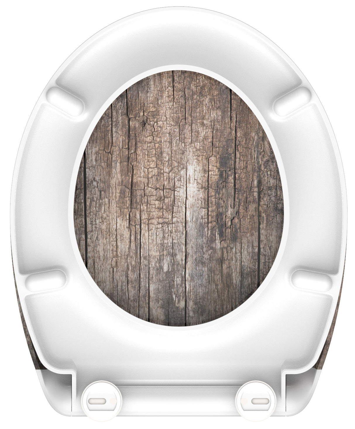 Mönstrad toalettsits universal i Duroplast - BĂST. CC-mĂ„tt: 90-190mm LĂ€ngd: 405-460mm Bredd: 375mm.