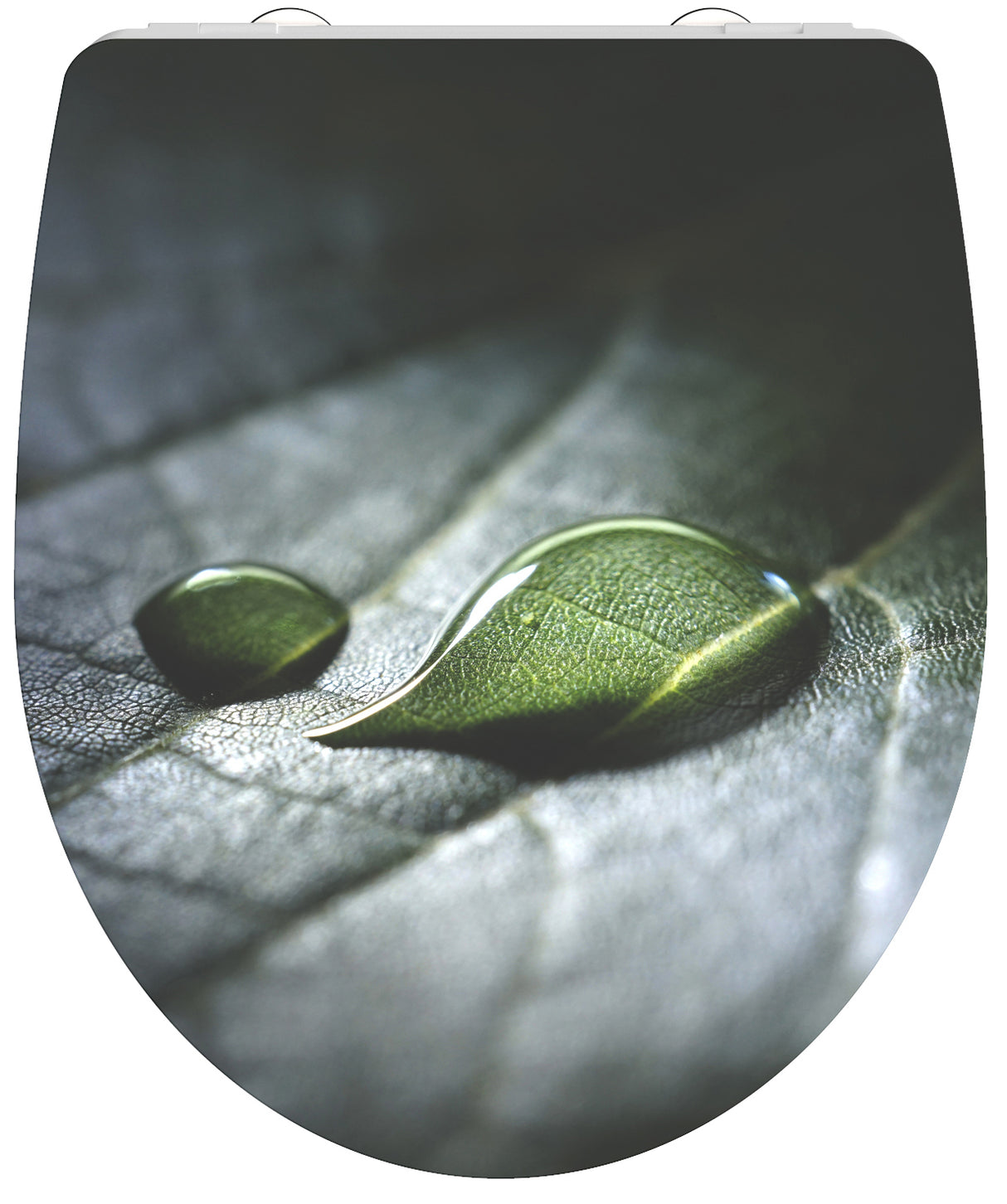 Högblank mönstrad toalettsits universal i Duroplast - BĂST. CC-mĂ„tt: 90-190mm LĂ€ngd: 435-490mm Bredd: 374mm.