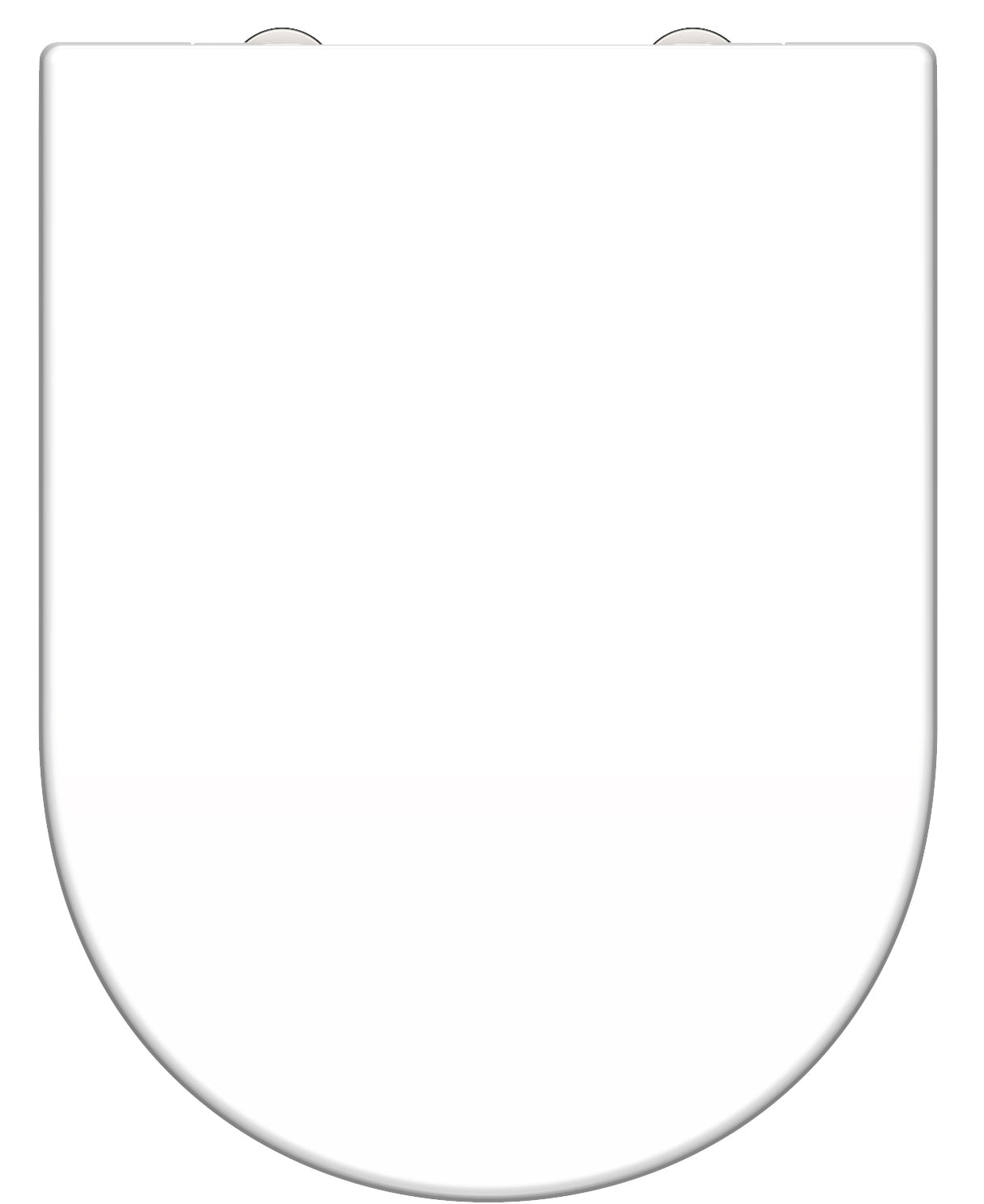 Vit toalettsits D-formad universal i Duroplast - BÄST. CC-mått: 90-190mm Längd: 425-480mm Bredd: 345mm.