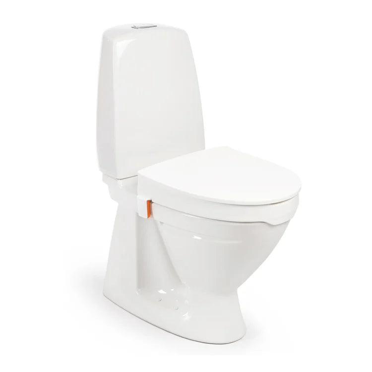 Toiletsæde med forhøjelse 10cm med låg (kantstoppere)