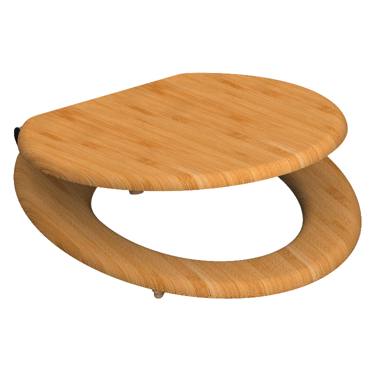 Toalettsits universal i Bambu - BĂTTRE. CC-mĂ„tt: 145-180mm LĂ€ngd: 425mm Bredd: 370mm.