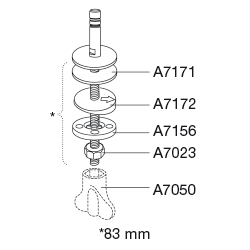 Svart slimmad toalettsits - BĂST
