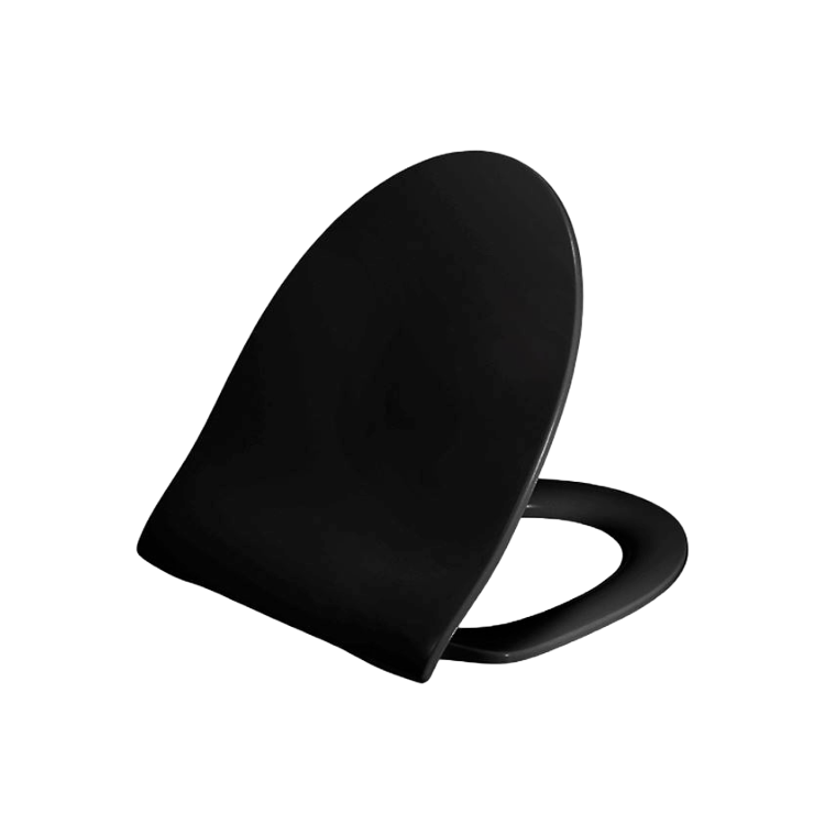 Svart slimmad toalettsits för IDO - BĂST