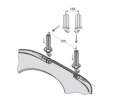 Vit toalettsits för IDO (Proppbeslag) - BRA