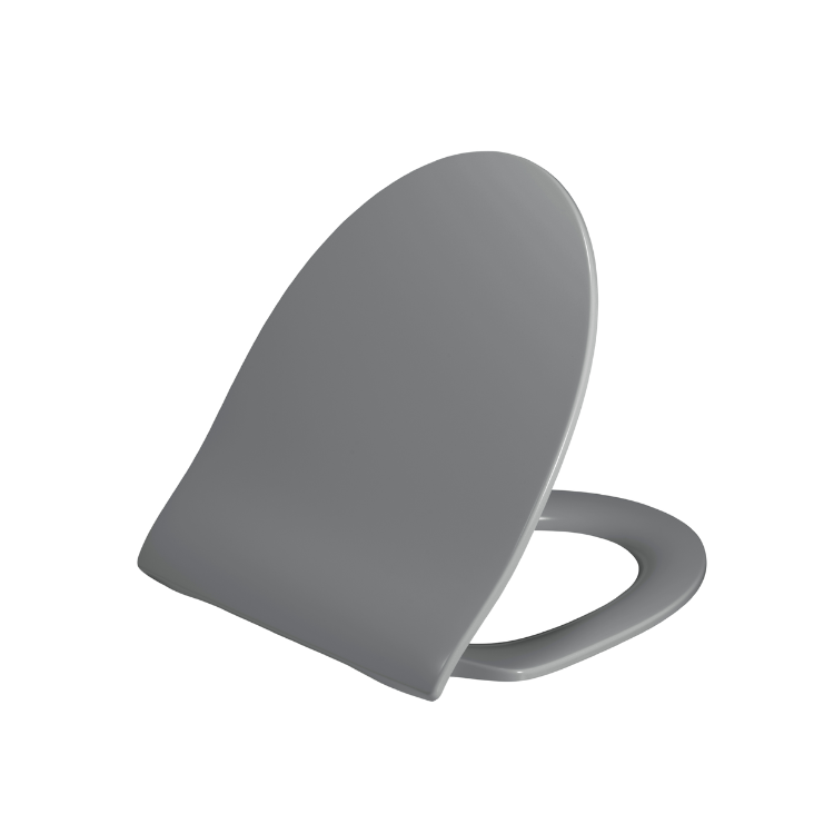 Antracitgrå slimmad toalettsits för IFÖ (Proppbeslag) - BÄST