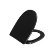 Svart toalettsits för Gustavsberg (Proppbeslag) - BÄST