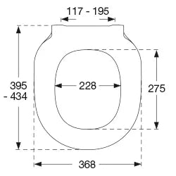 Vit toalettsits för Ideal Standard - BĂST