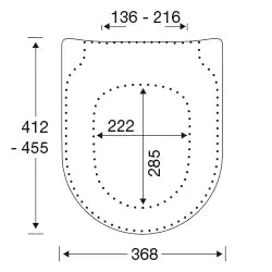 Svart toalettsits - BÄST