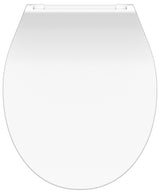Vit slimmad toalettsits universal i Duroplast - BÄST. CC-mått: 70-190mm Längd: 415-455mm Bredd: 380mm.