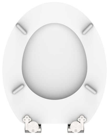 Vit toalettsits universal med träkärna - BÄTTRE. CC-mått: 110-200mm Längd: 425-475mm Bredd: 380mm.