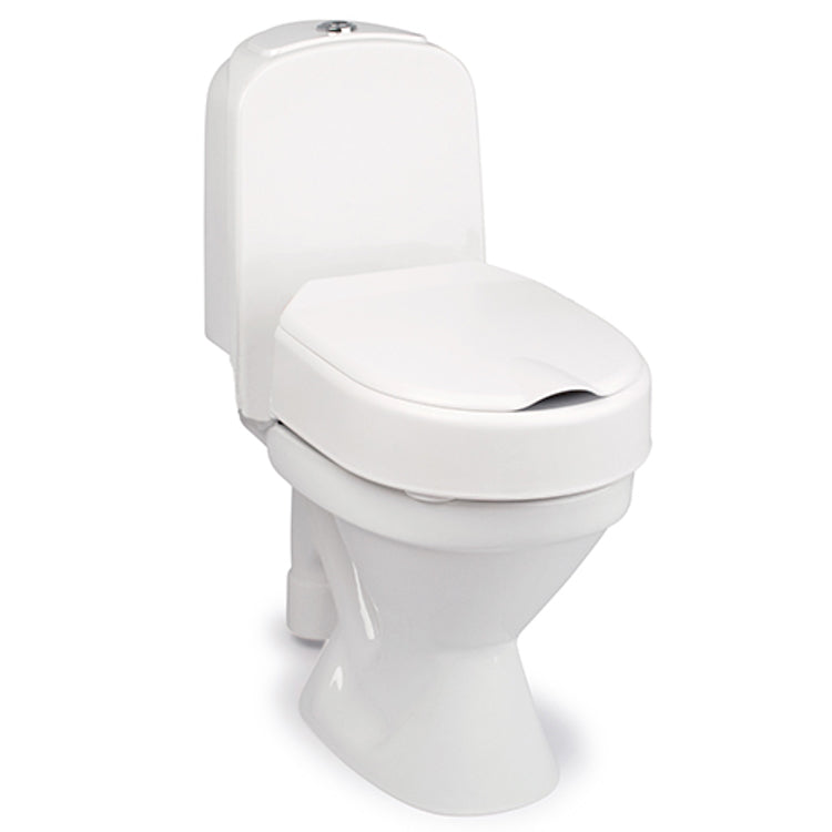 Toiletsæde med forhøjelse 6cm med låg uden armlæn (fast montering)