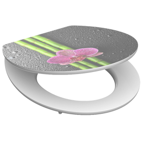 Högblank mönstrad toalettsits universal med träkärna - BÄTTRE. CC-mått: 130-185mm Längd: 425-475mm Bredd: 370mm.