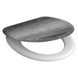 Mönstrad toalettsits universal i Duroplast - BÄTTRE. CC-mått: 90-170mm Längd: 425-435mm Bredd: 373mm.