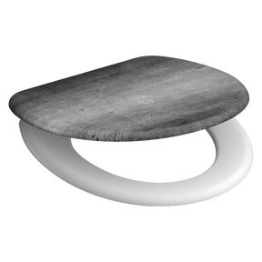 Mönstrad toalettsits universal i Duroplast - BÄTTRE. CC-mått: 90-170mm Längd: 425-435mm Bredd: 373mm.