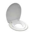 Vit toalettsits universal anpassad för barn - BÄST. CC-mått: 90-190mm Längd: 415-455mm Bredd: 371mm.