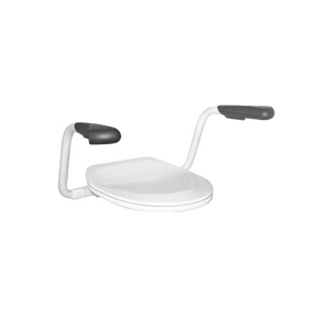 Vitt armstöd med hårdsits för Gustavsberg Nautic