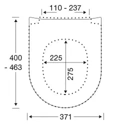 Vit toalettsits - BÄST