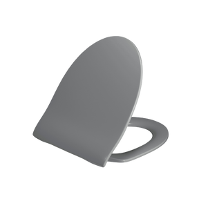 Antracitgrå slimmad toalettsits (Proppbeslag) - BÄST