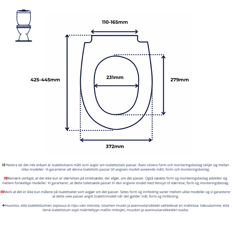 Vit toalettsits - BÄTTRE